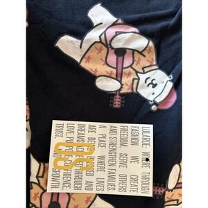 NWT LulaRoe "vintage" Hawaiian Kalikimaka Polar Bear Christmas Leggings OS
